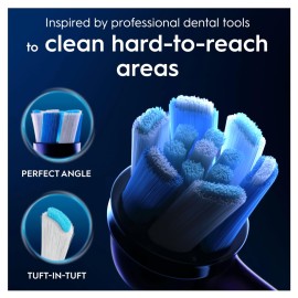 Oral-B iO Ultimate Cleaning Electric Toothbrush Heads, 8 Pieces, Ultimate Tooth Cleaning, Toothbrush Attachment for Oral-B Toothbrushes, Letterbox Enabled Packaging, Black Oral-B iO Ultimate Cleaning Electric Toothbrush Heads, 8 Pieces, Ultimate Tooth Cleaning, Toothbrush Attachment for Oral-B Toothbrushes, Letterbox Enabled Packaging, Black