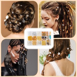 200pcs Hair Beads Jewelry, Dreadlocks Gem Crystal Charms, Metal Coils Rings, Gold And Silver Pendants,Braid Cuffs,Clips,Loc Tube Bead Braid Accessories for Braids Decoration 200pcs Hair Beads Jewelry, Dreadlocks Gem Crystal Charms, Metal Coils Rings, Gold And Silver Pendants,Braid Cuffs,Clips,Loc Tube Bead Braid Accessories for Braids Decoration
