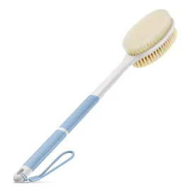 Backski Back Scrubber Anti Slip for Shower,Shower Brush Long Handle with Stiff and Soft Bristles,Body Exfoliator for Bath or Dry Brush(Blue) Backski Back Scrubber Anti Slip for Shower,Shower Brush Long Handle with Stiff and Soft Bristles,Body Exfoliator for Bath or Dry Brush(Blue)