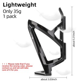 ROCKBROS Bike Water Bottle Holder Ultra-Light Bicycle Bottle Cages with Screws Tool, Universal Bike Cup Holder Rack for Road MTB Bikes