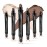 LUXAZA 6PCS Eyeshadow Stick Makeup Sets,Dark Brown Shimmer Eyeshaow Pencil, Long Lasting Metallic Eye Shadow,Eye Brightener Stick Pencil Crayon, A02-Taupe Mauve