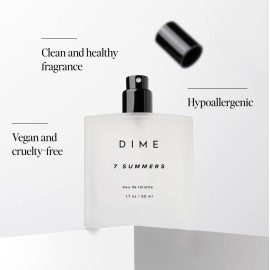 Dime Beauty 7 Summers Perfume for Women, 1.7 oz / 50 ml - Sweet Floral Scent, Clean Fragrance Eau de Toilette, Hypoallergenic Dime Beauty 7 Summers Perfume for Women, 1.7 oz / 50 ml - Sweet Floral Scent, Clean Fragrance Eau de Toilette, Hypoallergenic