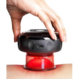 REVO The Original 4-in-1 Smart Cupping Therapy Massager, Red Light Therapy for Targeted Pain Relief, Knots, Aches, Muscle Soreness, Circulation & Tighter Skin, Portable Cupping Kit