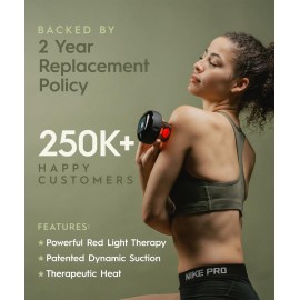 REVO The Original 4-in-1 Smart Cupping Therapy Massager, Red Light Therapy for Targeted Pain Relief, Knots, Aches, Muscle Soreness, Circulation & Tighter Skin, Portable Cupping Kit