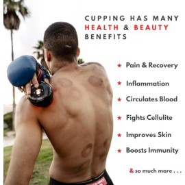 REVO The Original 4-in-1 Smart Cupping Therapy Massager, Red Light Therapy for Targeted Pain Relief, Knots, Aches, Muscle Soreness, Circulation & Tighter Skin, Portable Cupping Kit