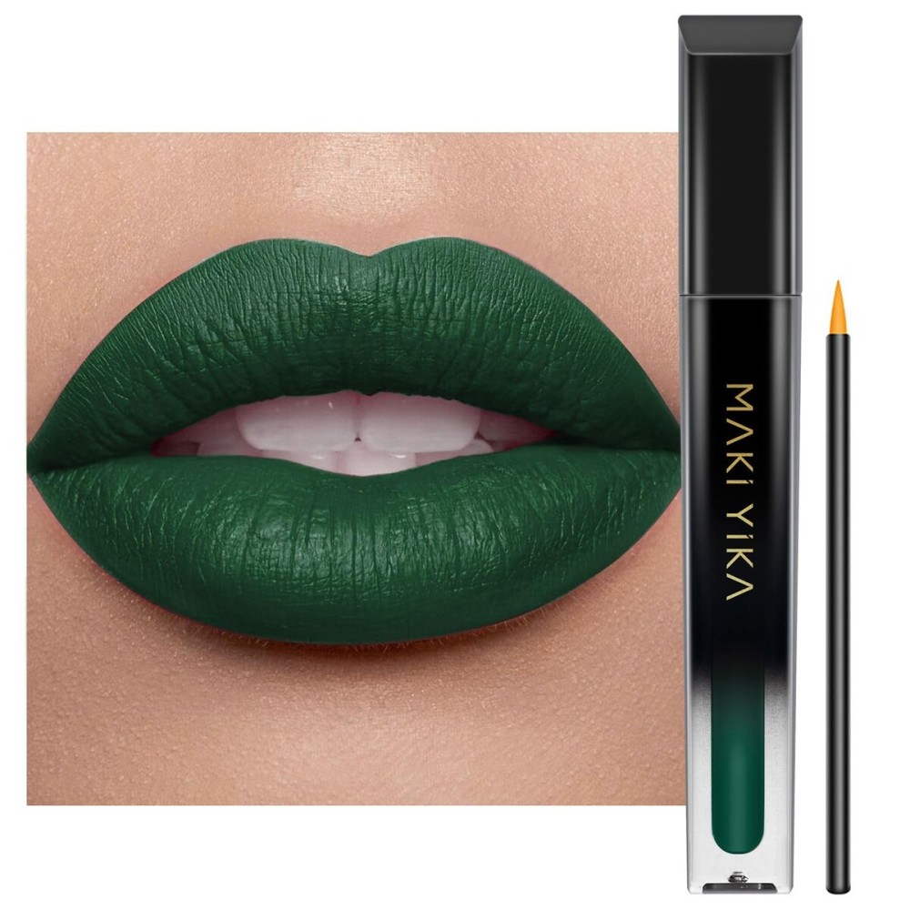MAKI YIKA Green Lipstick for Women Color Stay Long Lasting Lipsticks, No Smudge Matte Liquid Lipstick Transferproof Cruelty-Free Lip Color, FORBIDDEN FOREST MAKI YIKA Green Lipstick for Women Color Stay Long Lasting Lipsticks, No Smudge Matte Liquid Lipstick Transferproof Cruelty-Free Lip Color, FORBIDDEN FOREST