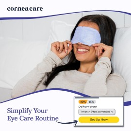 CorneaCare Rest: Self Heating Warm Compress for Dry Eyes | Heated Eye Mask for Fast Relief | No Microwave or Washcloth Needed | Travel Ready | 30 Count | FSA & HSA Eligible CorneaCare Rest: Self Heating Warm Compress for Dry Eyes | Heated Eye Mask for Fast Relief | No Microwave or Washcloth Needed | Travel Ready | 30 Count | FSA & HSA Eligible