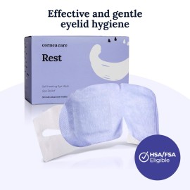 CorneaCare Rest: Self Heating Warm Compress for Dry Eyes | Heated Eye Mask for Fast Relief | No Microwave or Washcloth Needed | Travel Ready | 30 Count | FSA & HSA Eligible CorneaCare Rest: Self Heating Warm Compress for Dry Eyes | Heated Eye Mask for Fast Relief | No Microwave or Washcloth Needed | Travel Ready | 30 Count | FSA & HSA Eligible