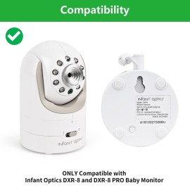 wochel Adjustable Baby Monitor Wall Mount for Infant Optics DXR-8 and DXR-8 Pro Baby Monitor, Perfect View Angle and Easy Installation Without Drilling wochel Adjustable Baby Monitor Wall Mount for Infant Optics DXR-8 and DXR-8 Pro Baby Monitor, Perfect View Angle and Easy Installation Without Drilling