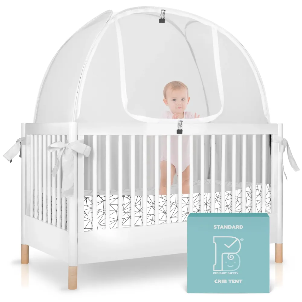 Breathable Mesh Crib Tent to Keep Baby from Climbing Out, Crib Net Canopy with Auto-Lock Zipper and Safety Latch, Crib Net to Keep Baby in, Crib Cover for Safety (Mosquiteros para Cunas de Bebes) Breathable Mesh Crib Tent to Keep Baby from Climbing Out, Crib Net Canopy with Auto-Lock Zipper and Safety Latch, Crib Net to Keep Baby in, Crib Cover for Safety (Mosquiteros para Cunas de Bebes)