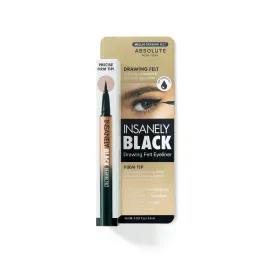Absolute New York MELL01 Insanely Black Drawing Felt Liquid Eyeliner, Waterproof and Smudegeproof, Long Lasting, Contact Lens Friendly Liquid Eyeliner Absolute New York MELL01 Insanely Black Drawing Felt Liquid Eyeliner, Waterproof and Smudegeproof, Long Lasting, Contact Lens Friendly Liquid Eyeliner