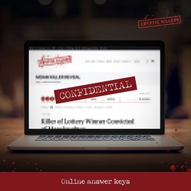 Cryptic Killers Unsolved Murder Mystery Game - Cold Case Files Investigation Detective Clues/Evidence - Solve The Crime - Individuals, Date Nights & Party Groups - Murder of a Marine Biologist