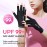 modelones UV Gloves for Gel Manicures, Professional UPF99+ Anti UV Protection Gloves for Gel Nail Lamp (Black)