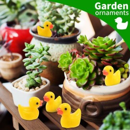 EKisemio 200 Pieces Mini Resin Ducks Yellow Tiny Duckies for School Project Accessories Miniature Characters Fairy Garden Landscape Aquarium Dollhouse Potted Plants Decorations EKisemio 200 Pieces Mini Resin Ducks Yellow Tiny Duckies for School Project Accessories Miniature Characters Fairy Garden Landscape Aquarium Dollhouse Potted Plants Decorations