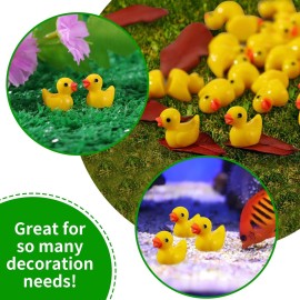 EKisemio 200 Pieces Mini Resin Ducks Yellow Tiny Duckies for School Project Accessories Miniature Characters Fairy Garden Landscape Aquarium Dollhouse Potted Plants Decorations EKisemio 200 Pieces Mini Resin Ducks Yellow Tiny Duckies for School Project Accessories Miniature Characters Fairy Garden Landscape Aquarium Dollhouse Potted Plants Decorations