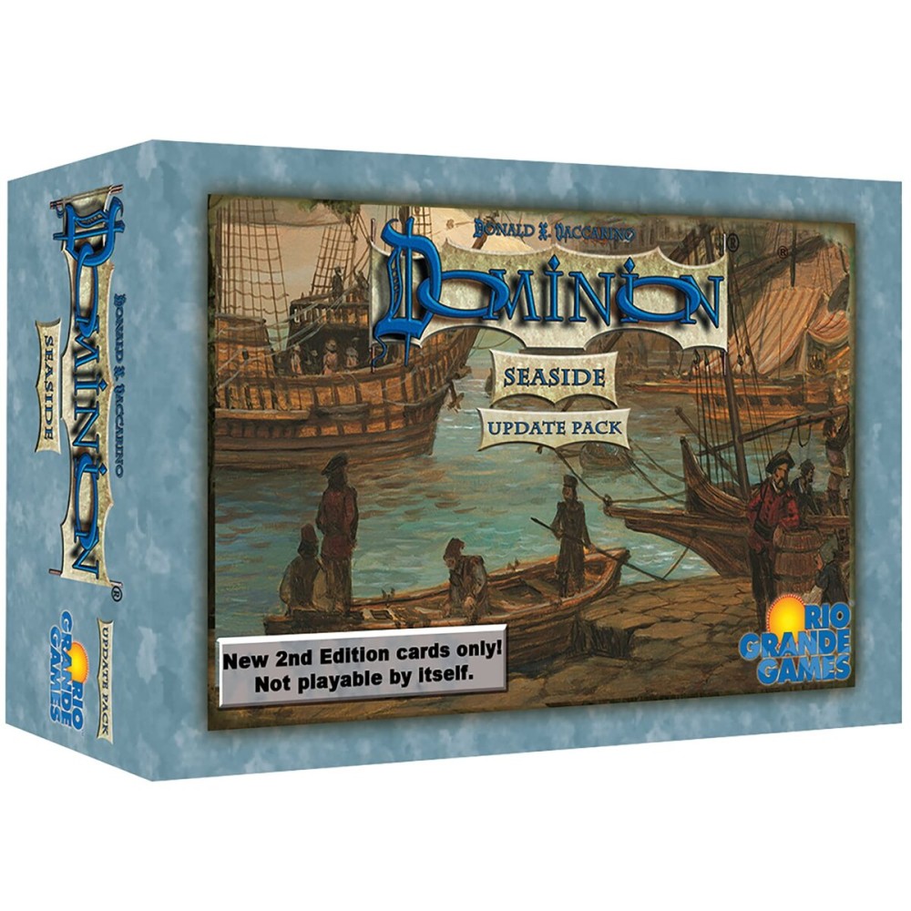 Rio Grande Games: Dominion: Seaside 2nd Edition Update Pack - Expansion Card Pack, Rio Grande Games, Ages 14+, 2-4 Players Rio Grande Games: Dominion: Seaside 2nd Edition Update Pack - Expansion Card Pack, Rio Grande Games, Ages 14+, 2-4 Players
