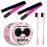 Goiple Edge Control Wax for Women Strong Hold Non-greasy Edge Smoother Strawberry Scent (4oz Edge Control Wax + Edge Brushes*2 + Pink Elastic Bands*2)