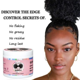 Goiple Edge Control Wax for Women Strong Hold Non-greasy Edge Smoother Strawberry Scent (4oz Edge Control Wax + Edge Brushes*2 + Pink Elastic Bands*2) Goiple Edge Control Wax for Women Strong Hold Non-greasy Edge Smoother Strawberry Scent (4oz Edge Control Wax + Edge Brushes*2 + Pink Elastic Bands*2)