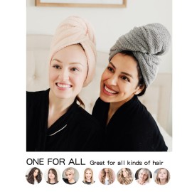ROLSHOL 2 Packs Large Microfiber Hair Towels for Women, Super Absorbent & Quick Dry Hair Towel Wrap for Curly Hair Long & Short Hair- Anti-Frizz Hair Turbans for Wet Hair - 27.5\'\'*39.4\'\' ROLSHOL 2 Packs Large Microfiber Hair Towels for Women, Super Absorbent & Quick Dry Hair Towel Wrap for Curly Hair Long & Short Hair- Anti-Frizz Hair Turbans for Wet Hair - 27.5\'\'*39.4\'\'