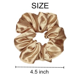 12 Pcs Satin Silk Scrunchies Soft Hair Ties Fashion Hair Bands Hair Bow Ropes Elastic Bracelets Ponytail Holders Hair Accessories for Women Girls (4.5 Inch, Assorted Multi-color) 12 Pcs Satin Silk Scrunchies Soft Hair Ties Fashion Hair Bands Hair Bow Ropes Elastic Bracelets Ponytail Holders Hair Accessories for Women Girls (4.5 Inch, Assorted Multi-color)