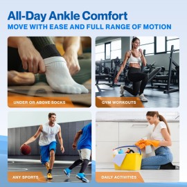 Modvel Foot & Ankle Brace Socks for Sprained Ankle Compression Sleeve - Ankle Support for Women & Men - Tendonitis & Arthritis Ankle Brace Sports Running, Torn Ligaments & Women Stabilizing Ankle Wrap Modvel Foot & Ankle Brace Socks for Sprained Ankle Compression Sleeve - Ankle Support for Women & Men - Tendonitis & Arthritis Ankle Brace Sports Running, Torn Ligaments & Women Stabilizing Ankle Wrap