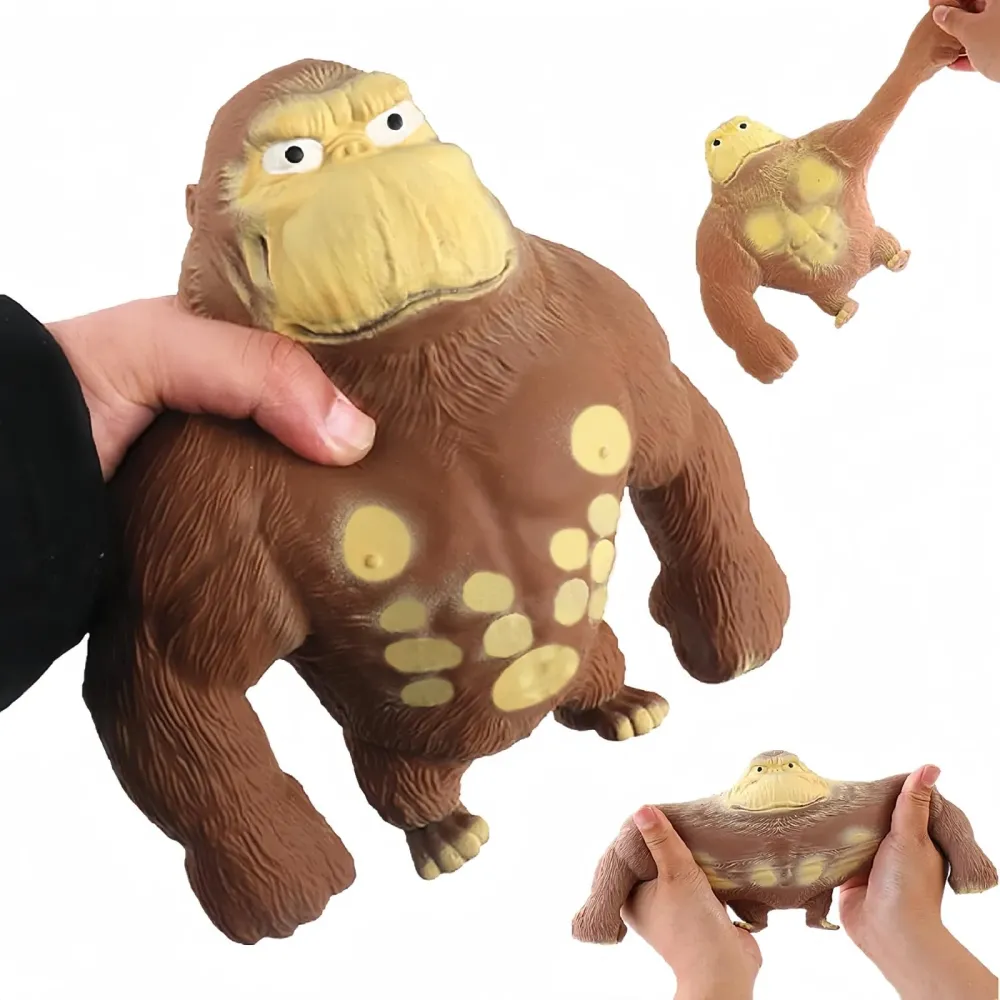 YJHWLF Stretchy Glue-Sand Filled Rubber Gorilla, Latex Gorilla Soft Decompression Doll Toy,Squishy Monkey Toy, Animal High-Elastic Stretchable, Decompression Toy for Adults and Children (Gorilla-S) YJHWLF Stretchy Glue-Sand Filled Rubber Gorilla, Latex Gorilla Soft Decompression Doll Toy,Squishy Monkey Toy, Animal High-Elastic Stretchable, Decompression Toy for Adults and Children (Gorilla-S)