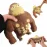 YJHWLF Stretchy Glue-Sand Filled Rubber Gorilla, Latex Gorilla Soft Decompression Doll Toy,Squishy Monkey Toy, Animal High-Elastic Stretchable, Decompression Toy for Adults and Children (Gorilla-S)