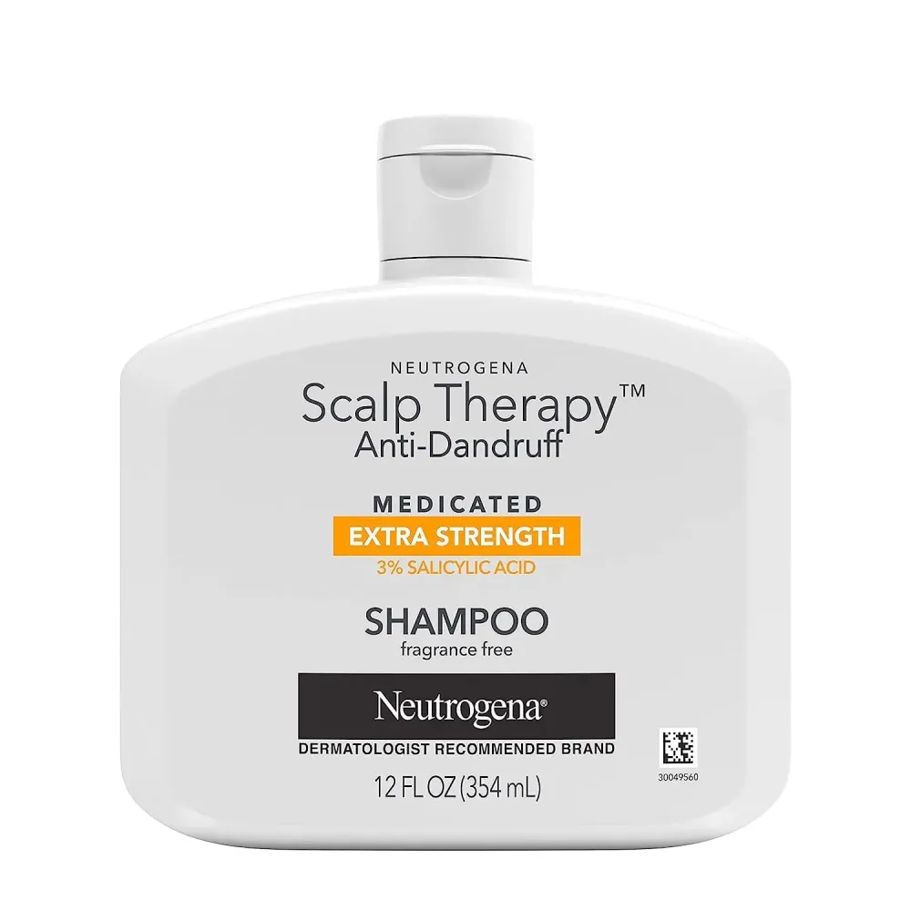 Neutrogena Scalp Therapy Anti-Dandruff Shampoo Extra Strength, with 3% salicylic acid, Fragrance Free, 12 fl oz Neutrogena Scalp Therapy Anti-Dandruff Shampoo Extra Strength, with 3% salicylic acid, Fragrance Free, 12 fl oz