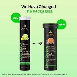 Auric Herbal Liver Support Supplement | Milk Thistle (Silymarin), Turmeric, Garlic, Ginger for Liver Health | Advanced Detox & Cleansing Formula for active Liver | 60 Tablets | Plant Based Gluten-Free