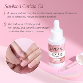 SAVILAND Cuticle Remover and Cuticle Oil Kit - Nail Care Kit with Cuticle Remover Liquid & 1.01 oz Cuticle Oil Cuticle Trimmer for Cuticle Softener & Moisturize Manicure Kit for Home Use SAVILAND Cuticle Remover and Cuticle Oil Kit - Nail Care Kit with Cuticle Remover Liquid & 1.01 oz Cuticle Oil Cuticle Trimmer for Cuticle Softener & Moisturize Manicure Kit for Home Use
