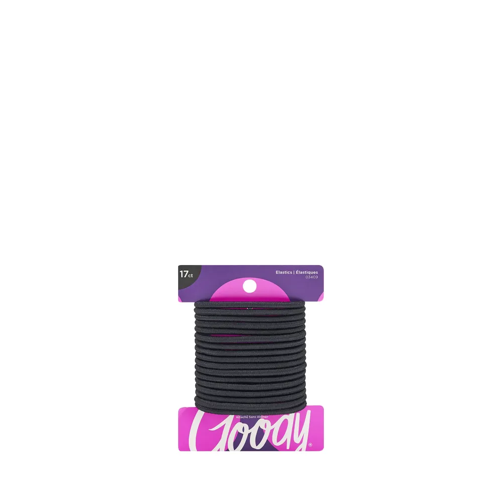 Goody Ouchless Elastics 4mm Black, 17CT Goody Ouchless Elastics 4mm Black, 17CT