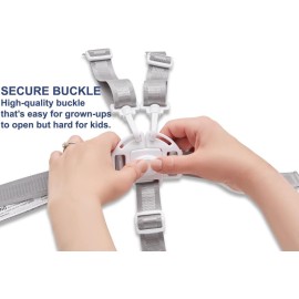 Todays Kids High Chair Straps, Compatible with Graco Highchairs, Replacement Harness Straps for Most 5 Point High Chairs, Replacement High Chair Belt Todays Kids High Chair Straps, Compatible with Graco Highchairs, Replacement Harness Straps for Most 5 Point High Chairs, Replacement High Chair Belt