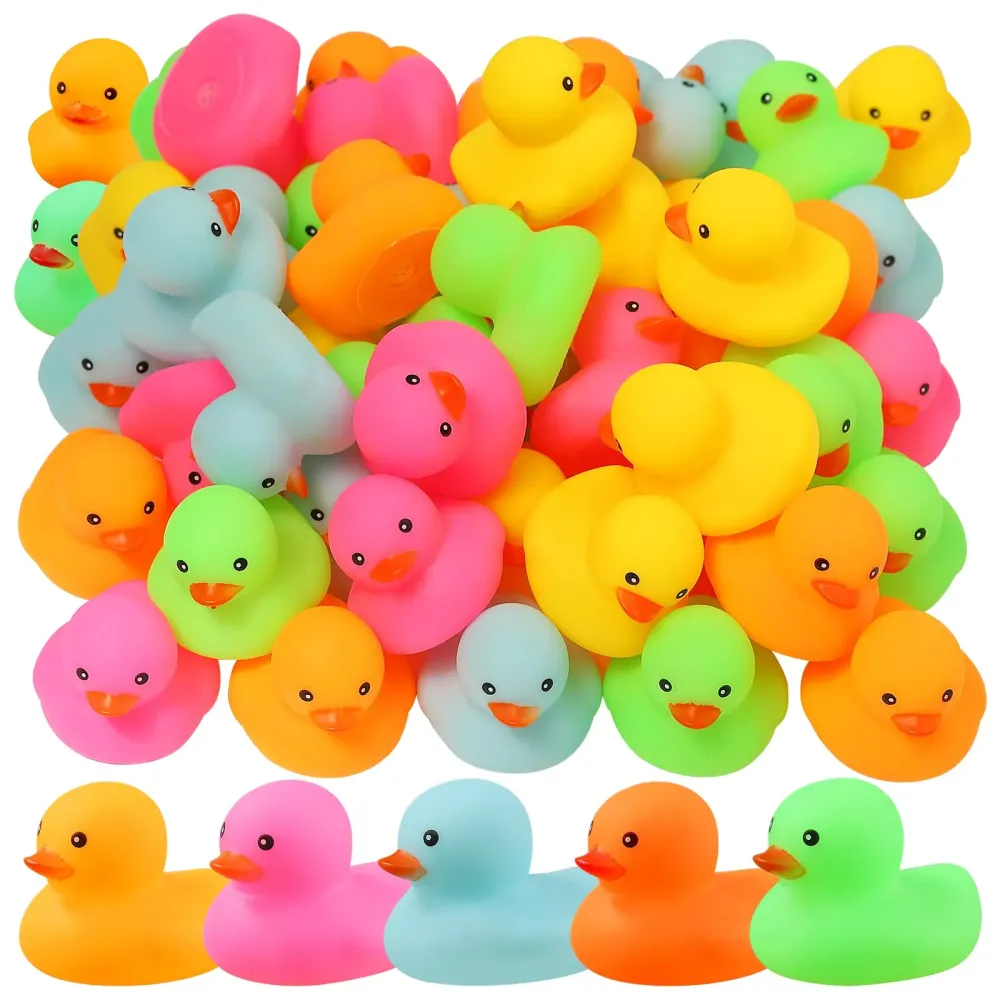 50 Pack Multicolor Mini Rubber Duck Bath Toy Colored Little Ducks 50 Pack Multicolor Mini Rubber Duck Bath Toy Colored Little Ducks