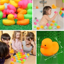 50 Pack Multicolor Mini Rubber Duck Bath Toy Colored Little Ducks 50 Pack Multicolor Mini Rubber Duck Bath Toy Colored Little Ducks