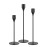 NLBTW Matte Black Taper Candle Holders, Set of 3 Metal Candlestick Holders for Candle Sticks Holder Decor, Ideal for Mantle Table Centerpiece, Weddings, Dining, Housewarming Gift & Anniversaries
