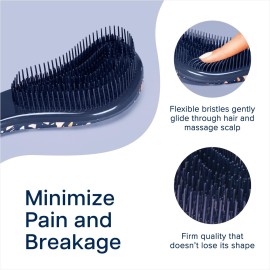 Crave Naturals Glide Thru Hair Brush - Detangler Brush for Curly, Straight, Wet or Dry Hair - Gentle Detangling Brushes for Adults, Kids, Toddlers - Hair Accessories for Women, 7.5x3 - Terazzo Crave Naturals Glide Thru Hair Brush - Detangler Brush for Curly, Straight, Wet or Dry Hair - Gentle Detangling Brushes for Adults, Kids, Toddlers - Hair Accessories for Women, 7.5x3 - Terazzo