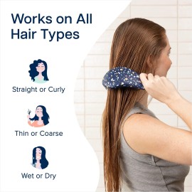 Crave Naturals Glide Thru Hair Brush - Detangler Brush for Curly, Straight, Wet or Dry Hair - Gentle Detangling Brushes for Adults, Kids, Toddlers - Hair Accessories for Women, 7.5x3 - Terazzo Crave Naturals Glide Thru Hair Brush - Detangler Brush for Curly, Straight, Wet or Dry Hair - Gentle Detangling Brushes for Adults, Kids, Toddlers - Hair Accessories for Women, 7.5x3 - Terazzo