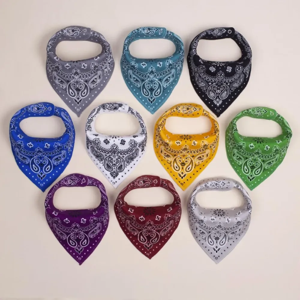 Maiwa 10 Pack Baby Triangle Bandana Bibs for Boys Girls for Drool Teething Eating with Snaps Maiwa 10 Pack Baby Triangle Bandana Bibs for Boys Girls for Drool Teething Eating with Snaps