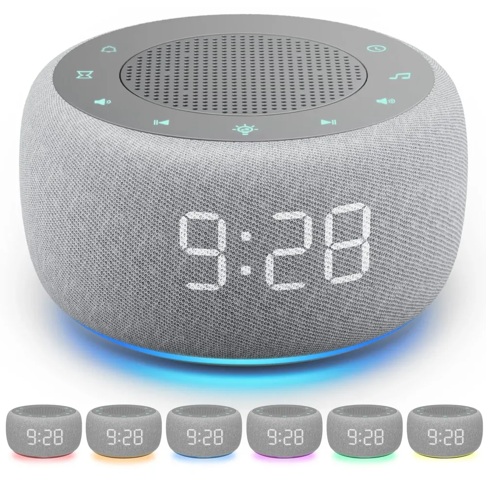 Buffbee Sound Machine & Alarm Clock 2-in-1, 18 Soothing Sound, 7 Night Light, Sleep Timer, Precise 30-Level Volume Control White Noise Machine Buffbee Sound Machine & Alarm Clock 2-in-1, 18 Soothing Sound, 7 Night Light, Sleep Timer, Precise 30-Level Volume Control White Noise Machine
