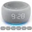 Buffbee Sound Machine & Alarm Clock 2-in-1, 18 Soothing Sound, 7 Night Light, Sleep Timer, Precise 30-Level Volume Control White Noise Machine