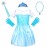 LIMIROLER Princess Dress Up Clothes for Little Girls Princess Costume Toys Gift Set for Girls 3-6 years old Pretend Play Toddlers Role Play Gift Toy Set