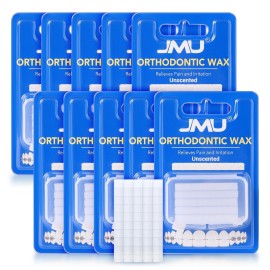 JMU Orthodontic Wax for Braces 10 Pack, Precut 500 Braces Wax Dots, Dental Wax Unscented JMU Orthodontic Wax for Braces 10 Pack, Precut 500 Braces Wax Dots, Dental Wax Unscented
