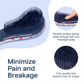 Crave Naturals Glide Thru Detangling Hair Brush for Adults and Kids - Detangler Hairbrush for Curly or Straight, Wet or Dry Hair - Gentle on Tangles Hair Comb - Purple and Pink Hearts (Pack of 2) Crave Naturals Glide Thru Detangling Hair Brush for Adults and Kids - Detangler Hairbrush for Curly or Straight, Wet or Dry Hair - Gentle on Tangles Hair Comb - Purple and Pink Hearts (Pack of 2)