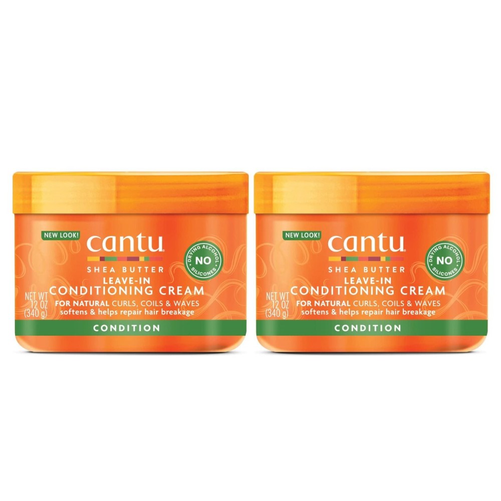 Cantu Leave-In Conditioning Cream for Natural Hair with Pure Shea Butter, 12 oz (Pack of 2) Cantu Leave-In Conditioning Cream for Natural Hair with Pure Shea Butter, 12 oz (Pack of 2)