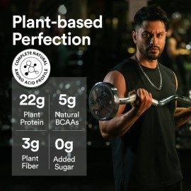 WELLBEING NUTRITION Organic Vegan Plant Protein Isolate Powder | 22g Protein, 5g BCAA | Prebiotics & 3B CFU Probiotics | No Bloating | Easy to Digest | French Vanilla Caramel- 500gm