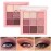 AMY\'S DIARY Pink eye shadow palettes,9 Colors Pink Rose Shimmer matte High Pigmented Glitter Pallete Eyeshadow Makeup Colorful Lasting Waterproof Makeup Eyeshadow Palette