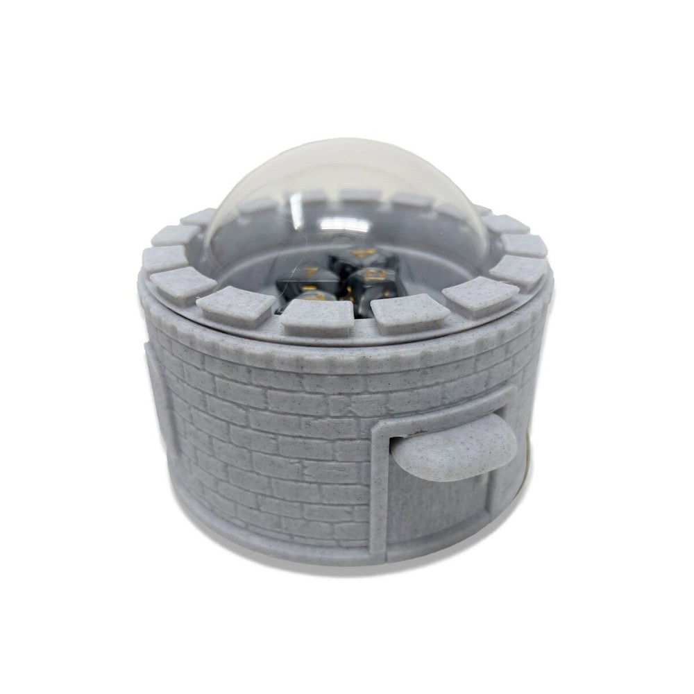 MunnyGrubbers - Castle Dice Popper V2 - Dice Jail - for TTRPG & Board Games - (Random 7PCS D20 Dice Set Included) - Dice Roller - Dice Tower - Dice Holder - DND - (Marble) MunnyGrubbers - Castle Dice Popper V2 - Dice Jail - for TTRPG & Board Games - (Random 7PCS D20 Dice Set Included) - Dice Roller - Dice Tower - Dice Holder - DND - (Marble)