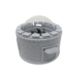 MunnyGrubbers - Castle Dice Popper V2 - Dice Jail - for TTRPG & Board Games - (Random 7PCS D20 Dice Set Included) - Dice Roller - Dice Tower - Dice Holder - DND - (Marble)