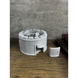 MunnyGrubbers - Castle Dice Popper V2 - Dice Jail - for TTRPG & Board Games - (Random 7PCS D20 Dice Set Included) - Dice Roller - Dice Tower - Dice Holder - DND - (Marble) MunnyGrubbers - Castle Dice Popper V2 - Dice Jail - for TTRPG & Board Games - (Random 7PCS D20 Dice Set Included) - Dice Roller - Dice Tower - Dice Holder - DND - (Marble)