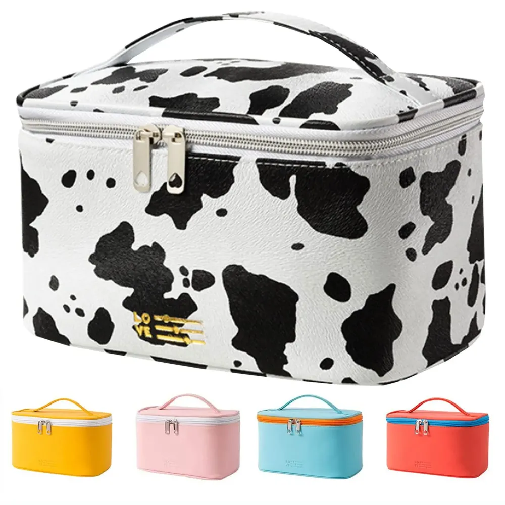 Meiyuuo Cute Makeup Bag Small Cosmetic Bags for Women Girls Gift for Teens Medium Pouch for Purse Essentials Toiletry Zip Pouch PU Waterproof Organizer Case (Cow Print) Meiyuuo Cute Makeup Bag Small Cosmetic Bags for Women Girls Gift for Teens Medium Pouch for Purse Essentials Toiletry Zip Pouch PU Waterproof Organizer Case (Cow Print)